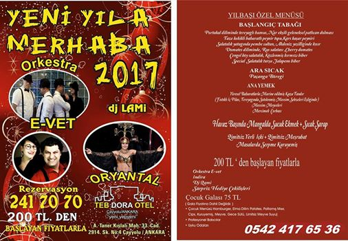 2017-Yılbaşı Program Menü